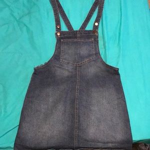 Denim Overalls Dress